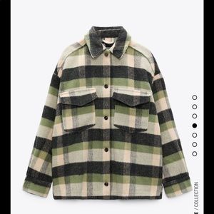 PLAID OVERSHIRT ZARA NWT